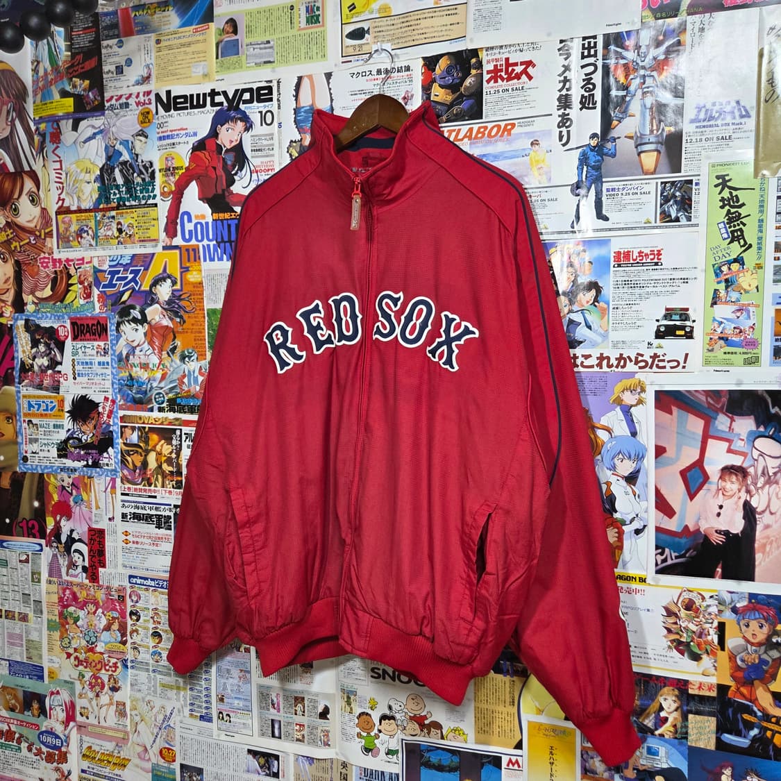 마제스틱 레드삭스 베이스볼 기모 바시티 점퍼 상품이미지2