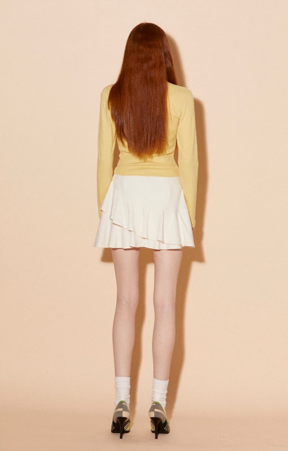 팝시즈 언발란스 러플 스커트 상품이미지4