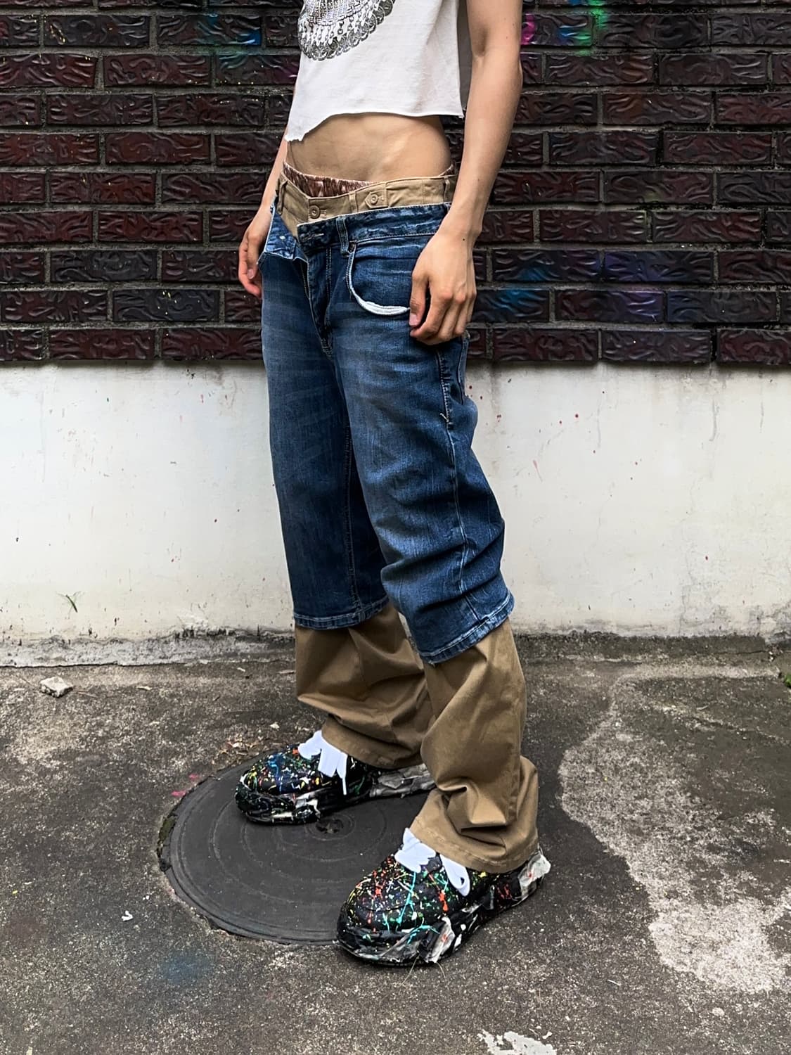 Golden Bear x Ubin 조츠 치노 레이어드 팬츠 상품이미지2