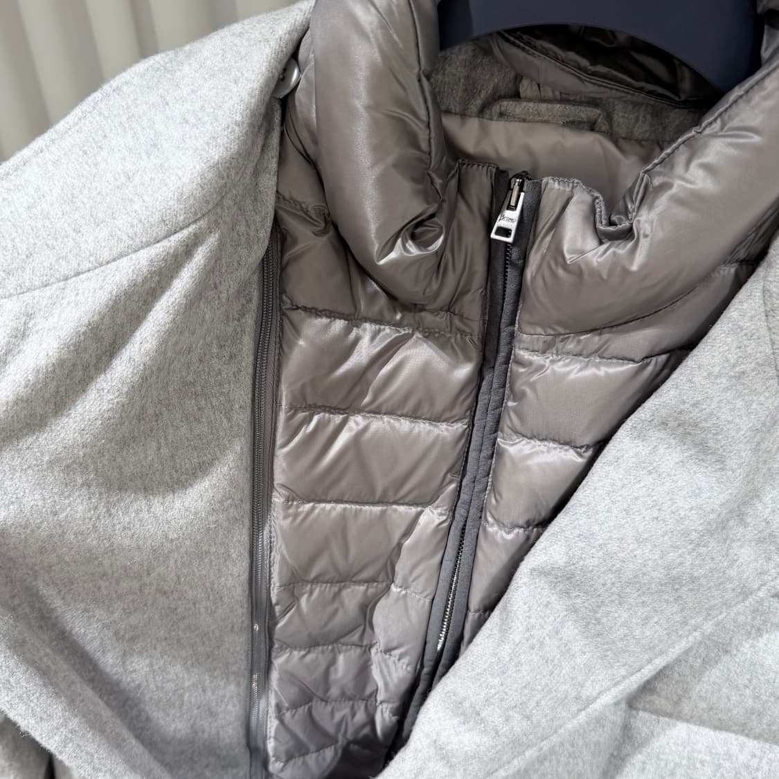 (A+/58) / 에르노 레이어드 구스다운 캐시미어 패딩 자켓 상품이미지4