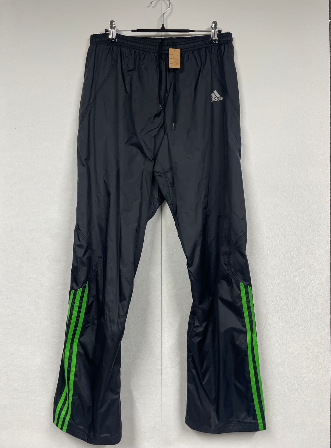 아디다스 그린 삼선 나일론 밴딩 트랙팬츠 상품이미지1