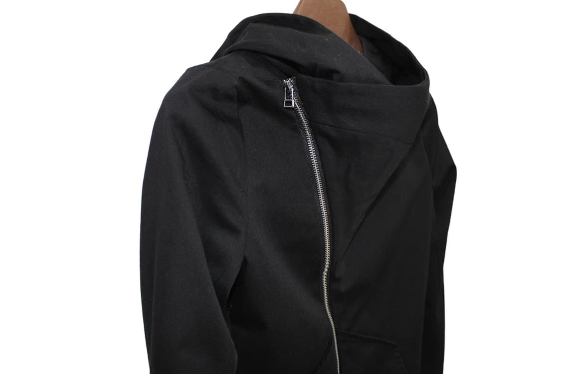 2000s Ekam Archive 에캄 비대칭 사선 하이브리드 후드 자켓 상품이미지5