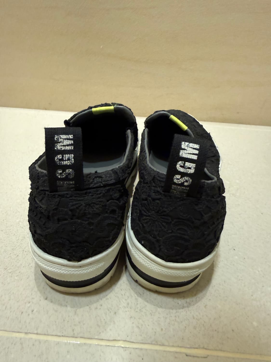 MSGM 블랙 슬립온 스니커즈 엠에스지엠 알렉산더왕 꼼데가르송 넘버21  상품이미지7