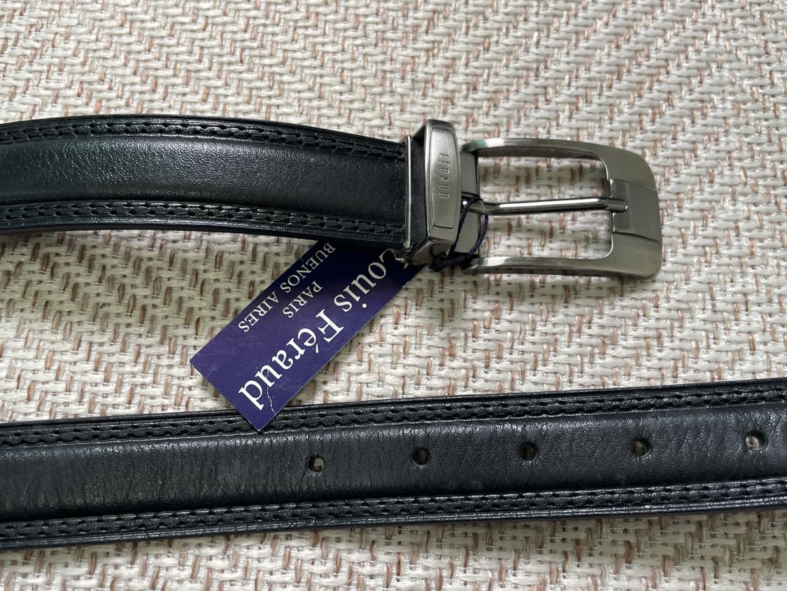 Louis feraud 실버버클 블랙 벨트 J04389 상품이미지5