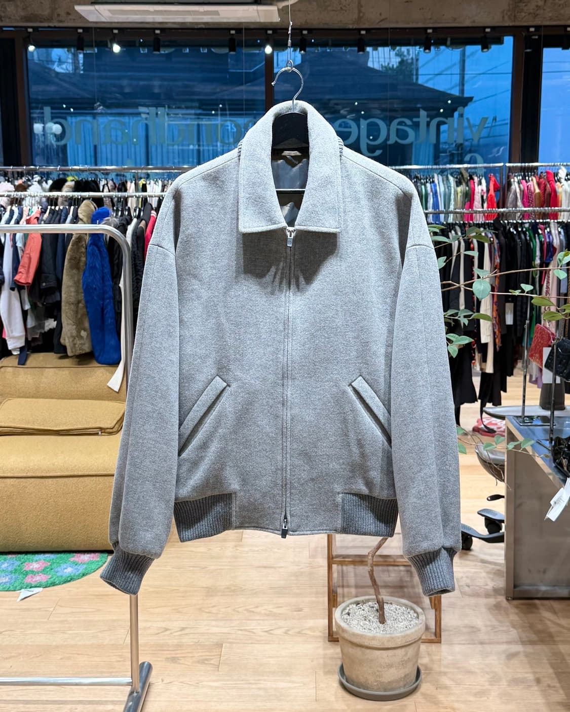 피어 오브 갓 x 에르메네질도 제냐 그레이 울 쇼트 자켓  상품이미지1