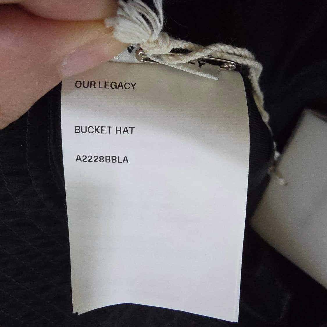 [M/L] 아워레가시 리퀴드 나일론 버킷햇 블랙 상품이미지5
