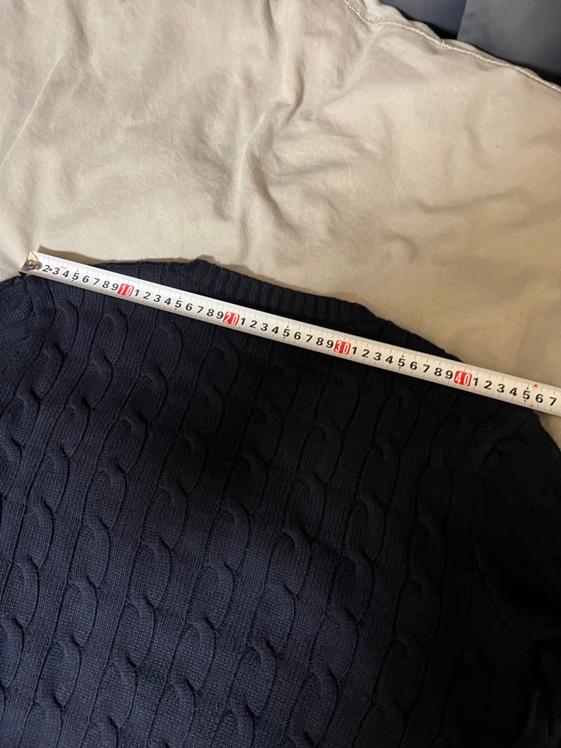 폴로 랄프로렌 케이블 꽈배기 니트 네이비 S 상품이미지10