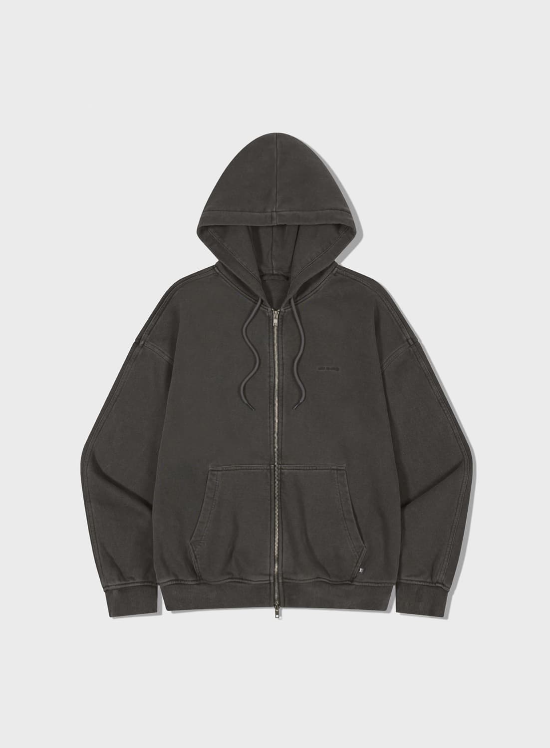 로우클래식 Lc WASHED ZIP-UP HOODIE CHARCOAL 상품이미지2