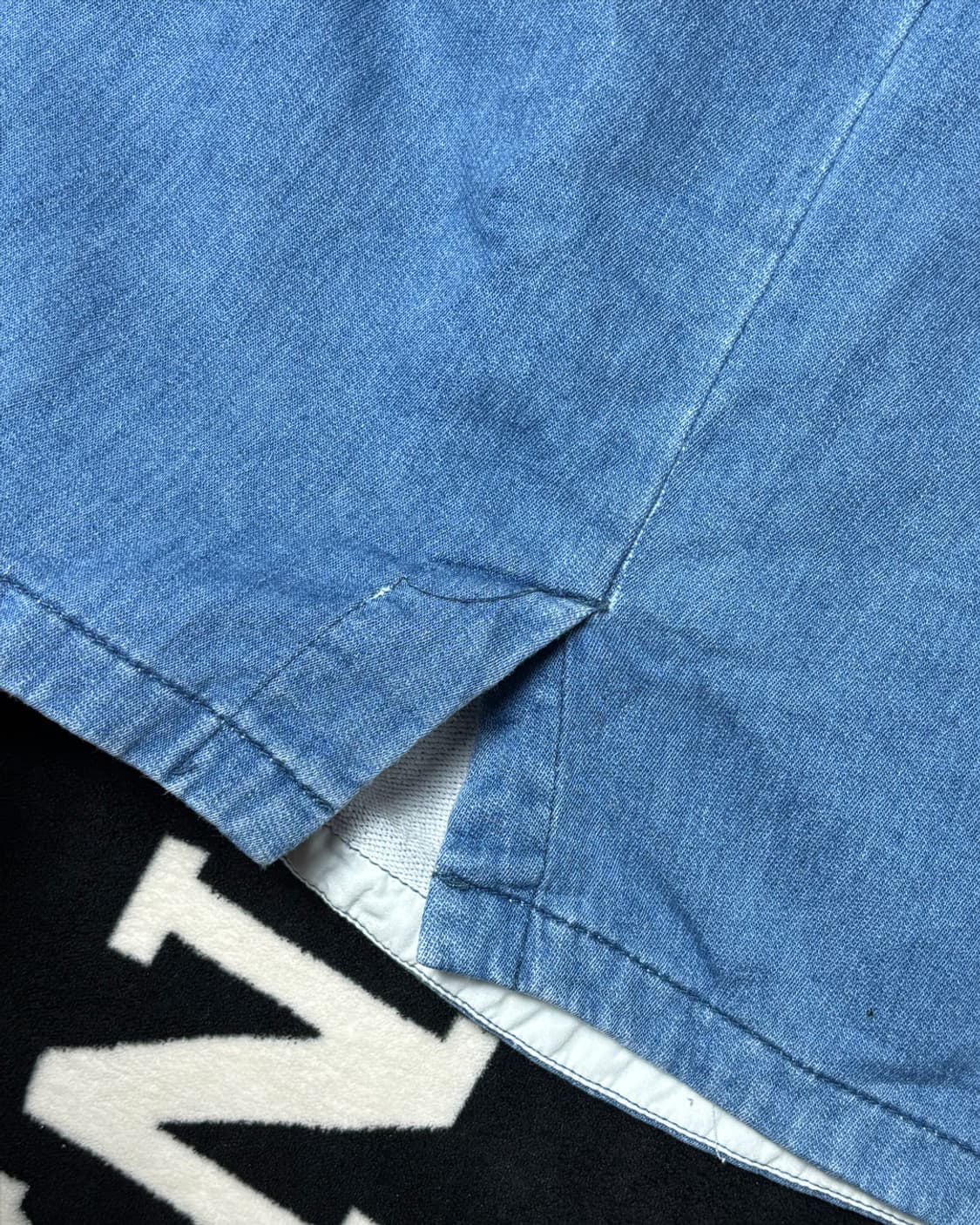 일본빈티지 핀턱 데님 스커트 상품이미지5