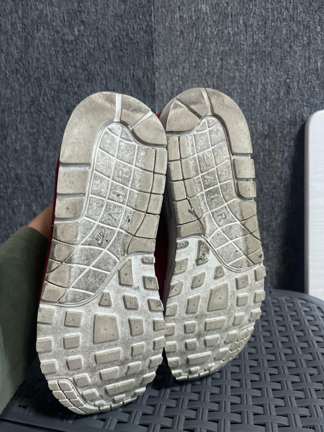 나이키 LAB 맥스1 스웨이드 250 레드 상품이미지3