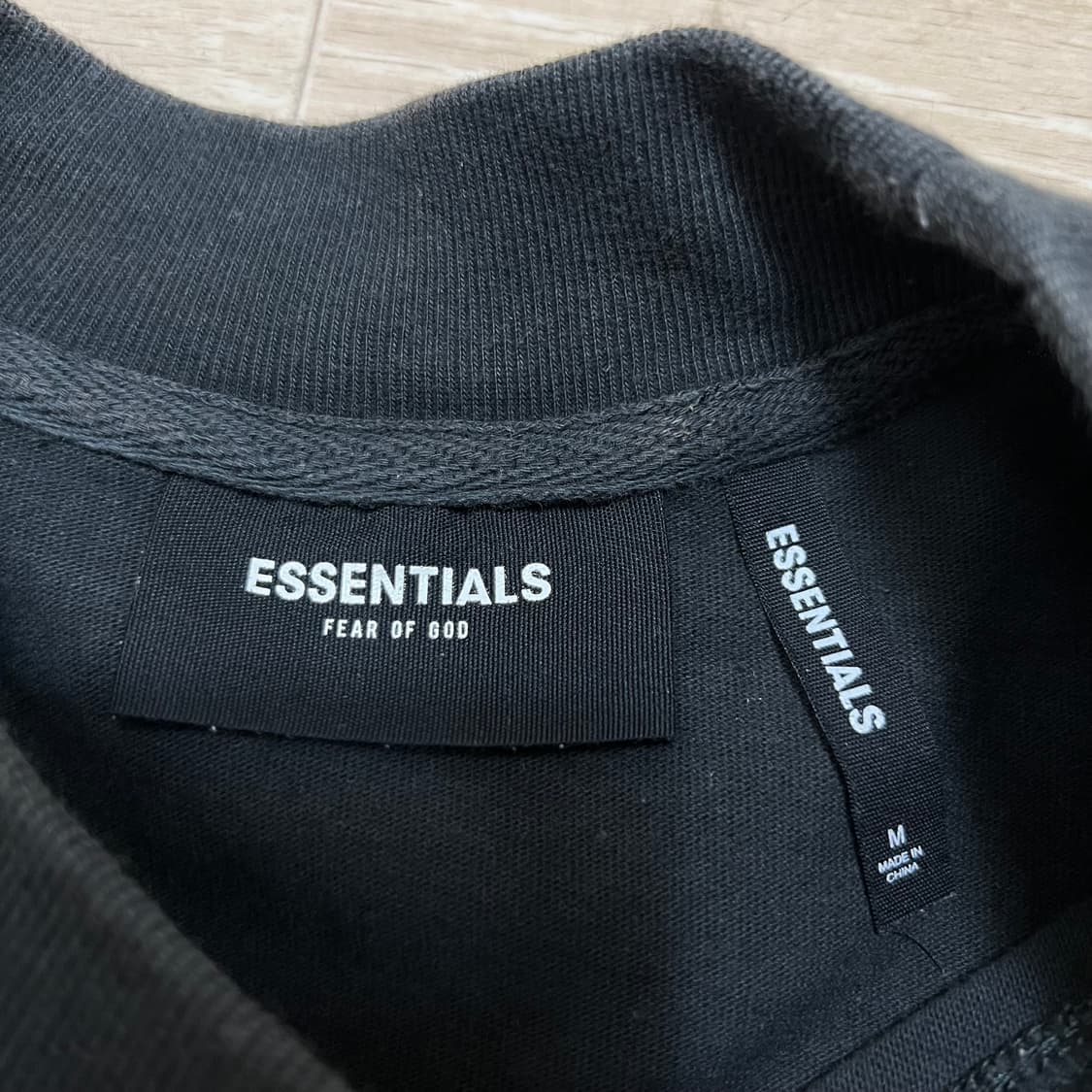 피어오브갓 에센셜 백플라워 프린팅 롱슬리브 티셔츠 [블랙] M/95 상품이미지6