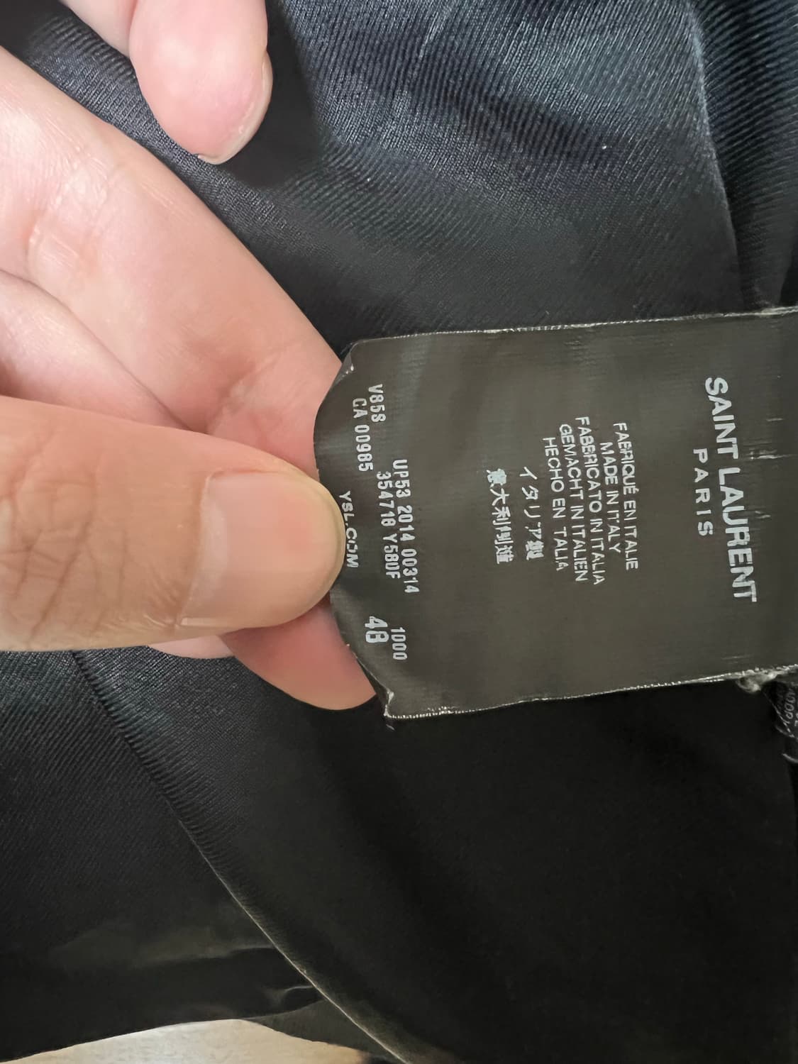 2014fw 생로랑테디 48사이즈 팝니다.  상품이미지5