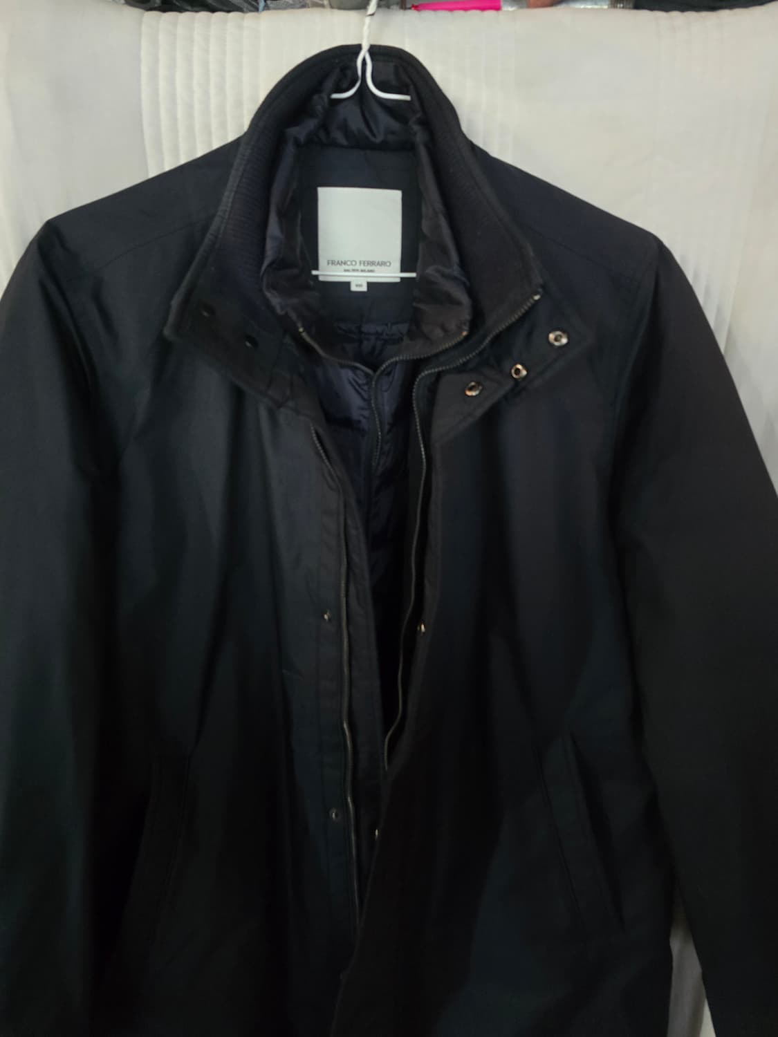 프랑코 페라로 블랙 남성 패딩코트 상품이미지1