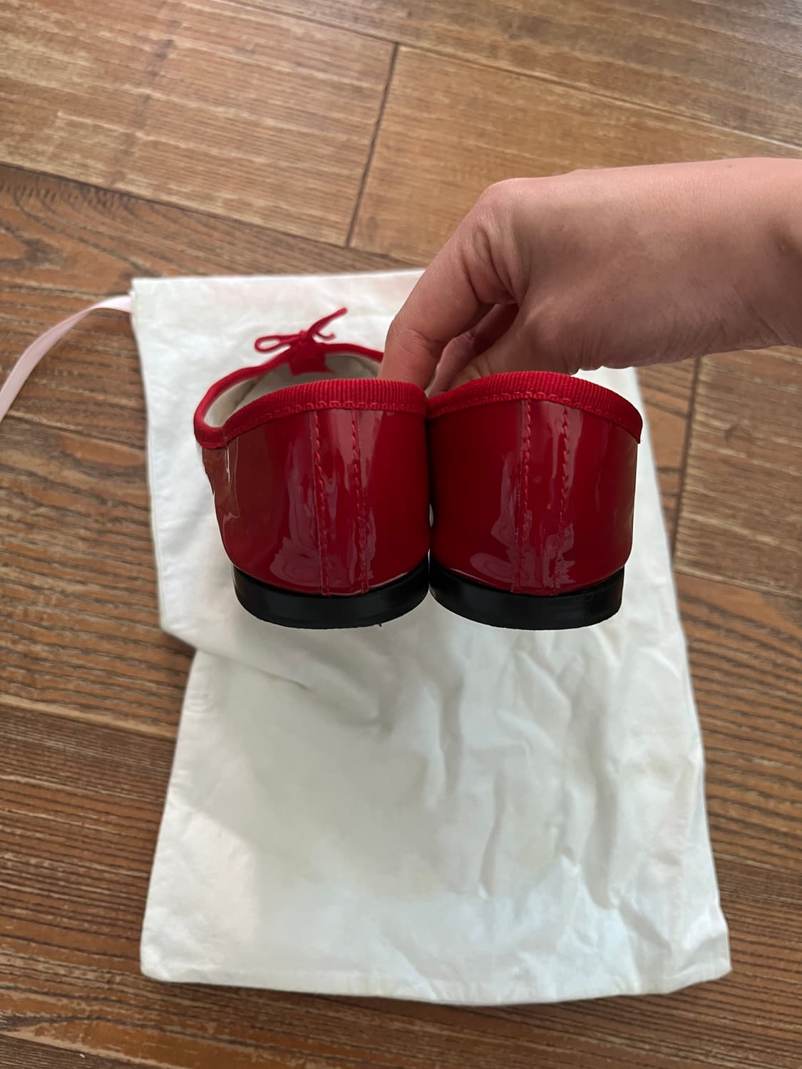 레페토 플랫슈즈 레드 상품이미지3