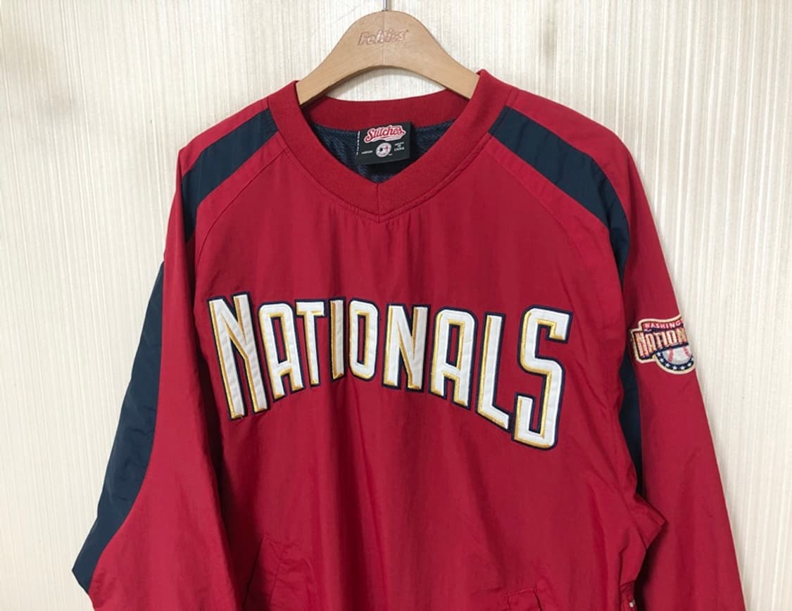MLB STITCHES 워싱턴내셔널스 웜업풀오버자켓 M(해외) 상품이미지6