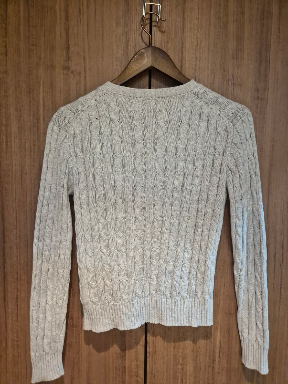 [M]  Polo 케이블니트 V넥 스웨터 상품이미지4