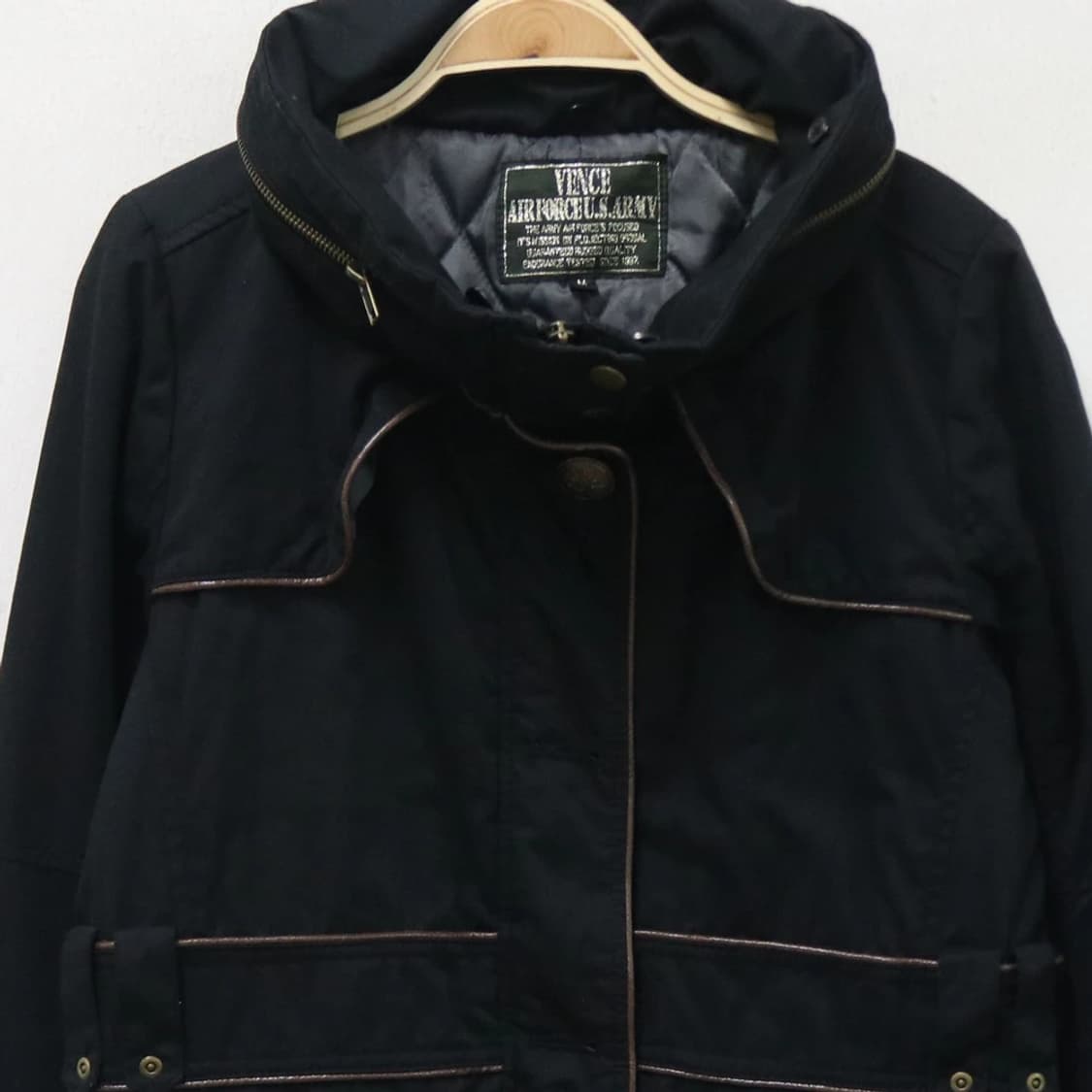 VENCE 하이넥 배색 라인 자켓 61465 상품이미지5