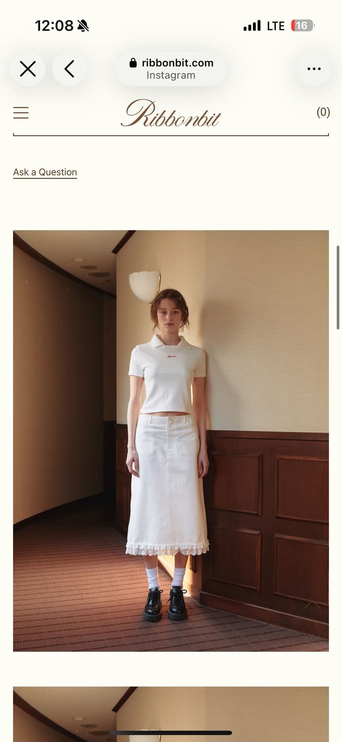 Ribbonbit sara frill skirt (M) 상품이미지4