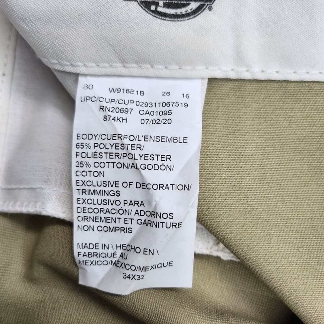 DICKIES 874 팬츠 men 34X32 상품이미지7