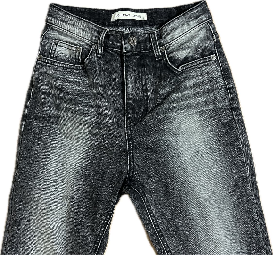 보헤미안서울 하이웨스트 스트레이트 팬츠, 그레이 상품이미지7