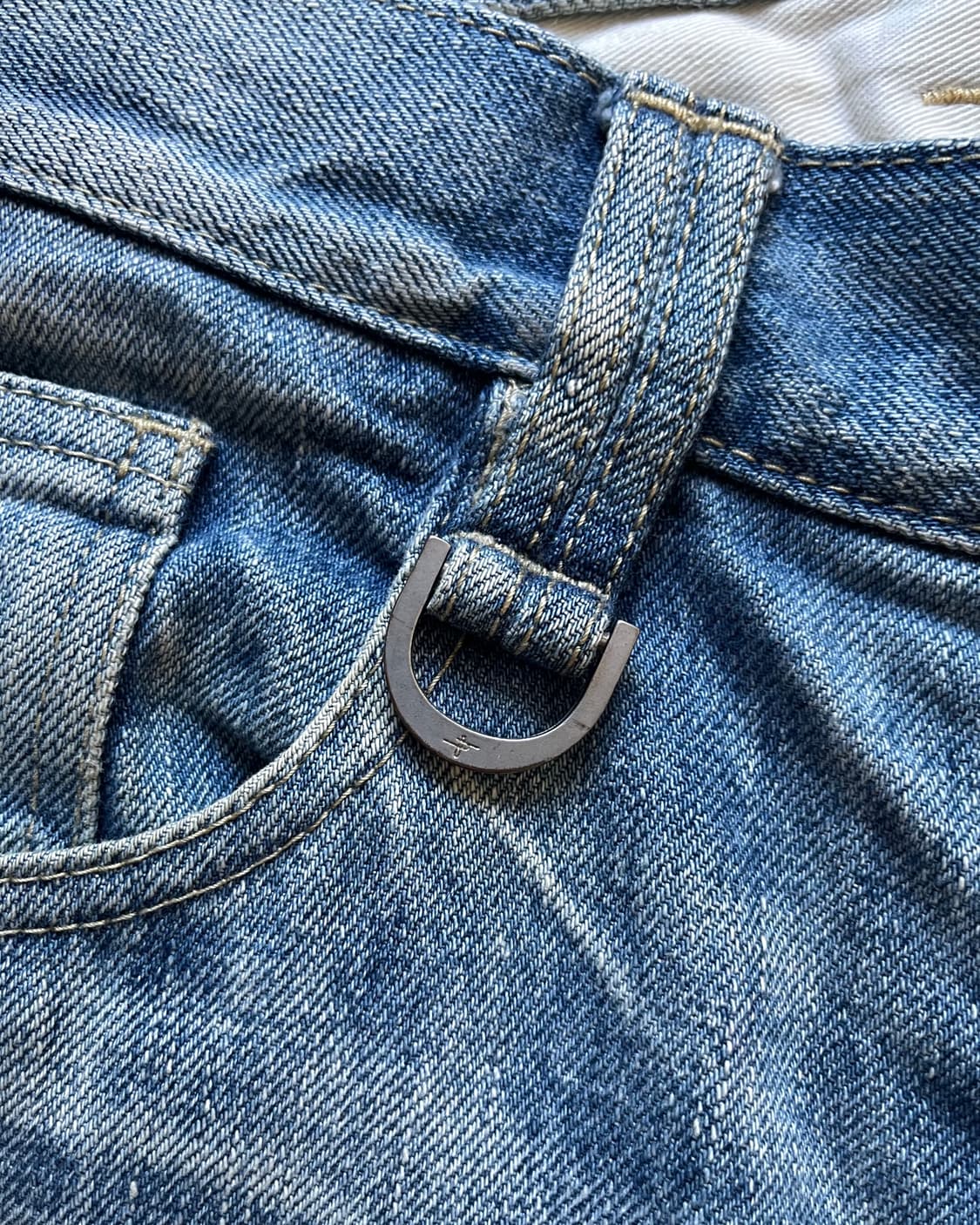 NO ID. Destroyed Patch-Work Boro Jeans 상품이미지4