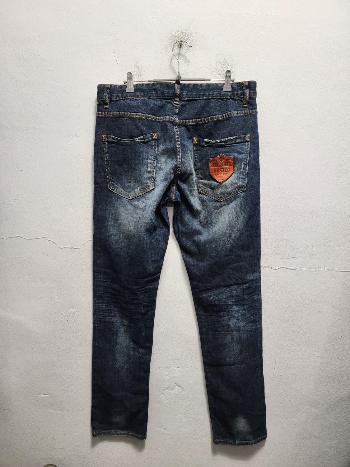 디스퀘어드2 가죽패치 앞지퍼 쿨가이진 데님  상품이미지1