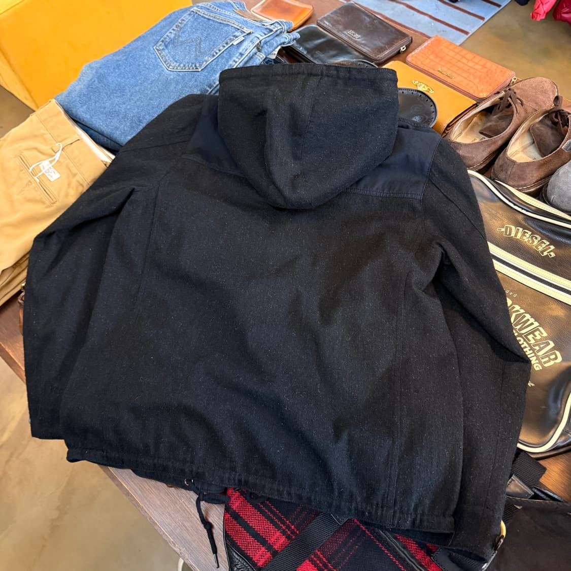 휴스턴 밀리터리 베이스 하단 스트링 라이트 원단 후드 자켓 상품이미지7