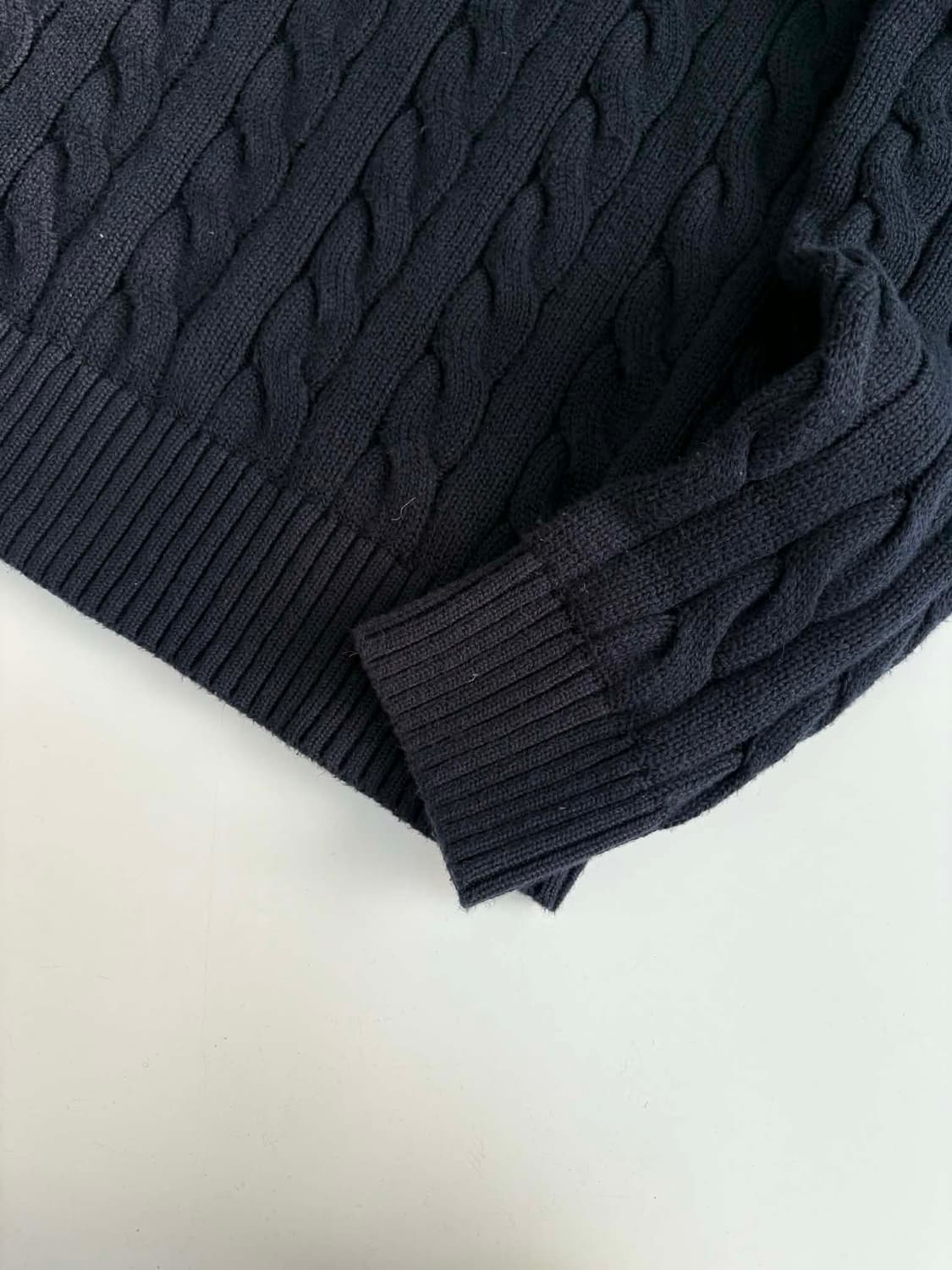 [M] 폴로 랄프로렌 네이비 케이블 코튼 니트 스웨터 상품이미지7