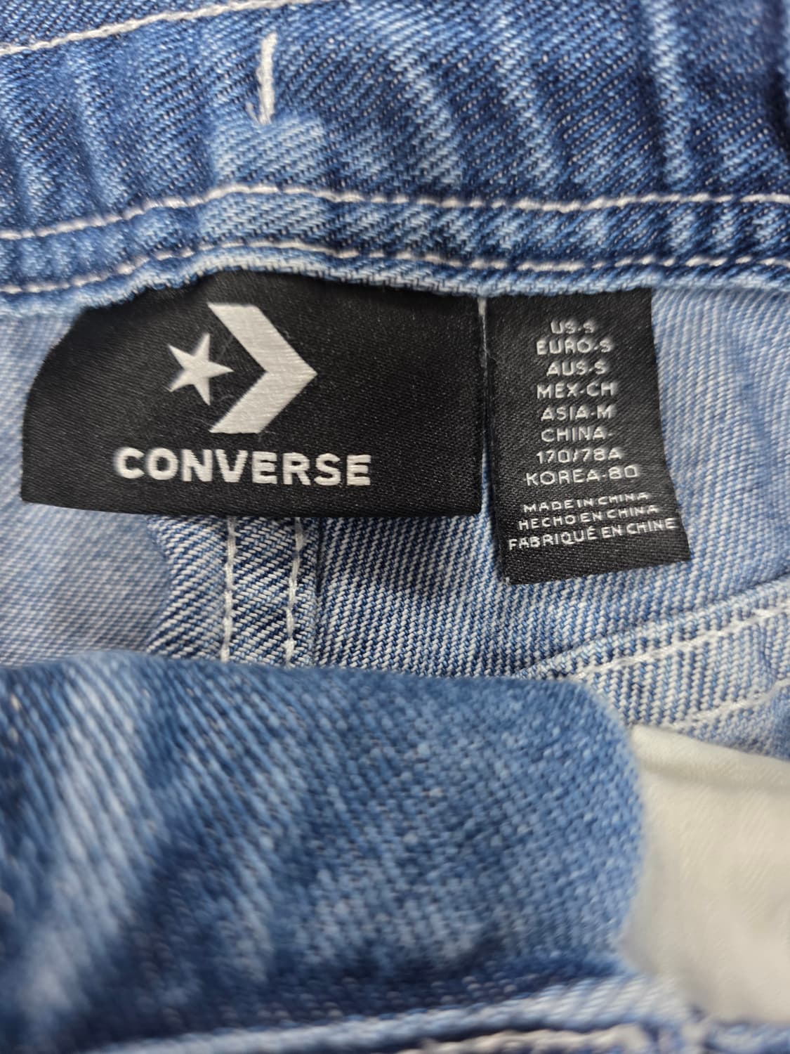 컨버스 배기핏 데님 팬츠 청바지 S 상품이미지6