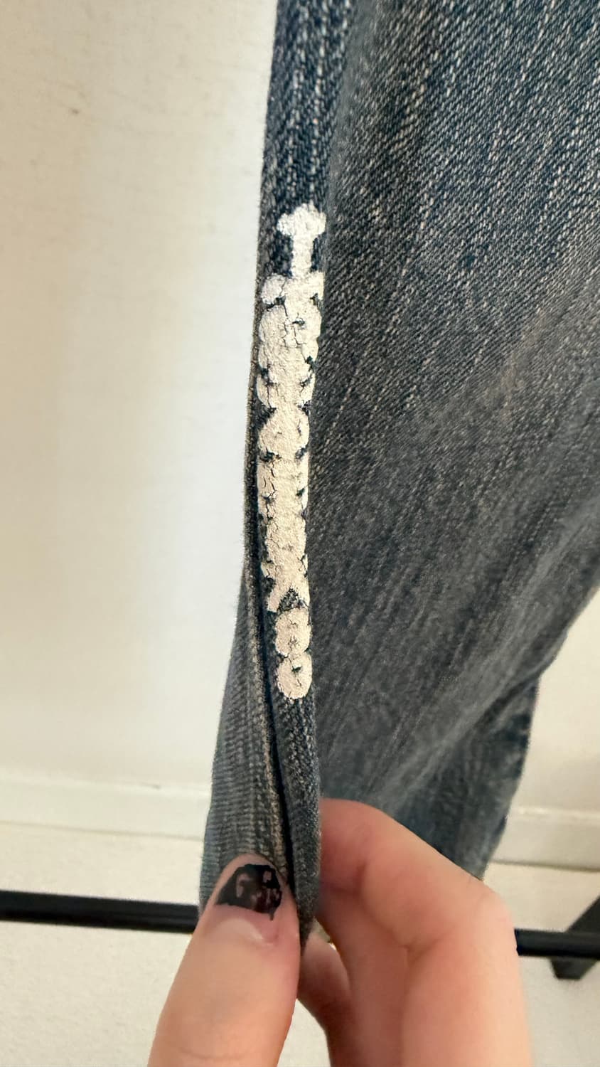 If six was nine lace up flare denim 상품이미지4