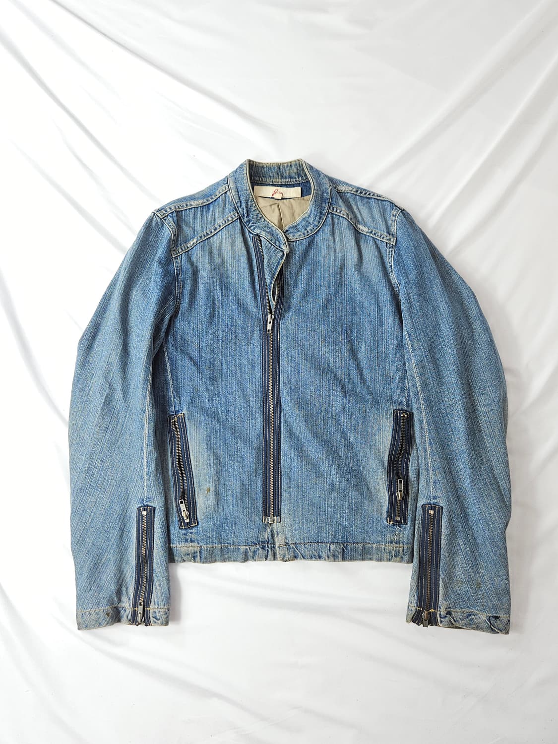 Joie USA 바이커 데님자켓 워싱 코튼 상품이미지1
