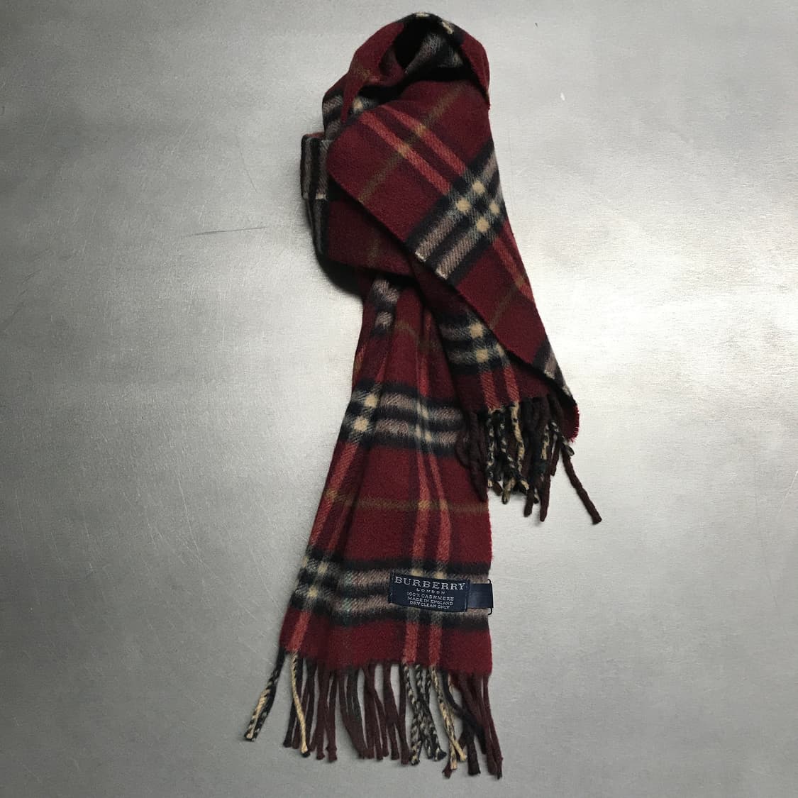 버버리 정품 캐시미어 머플러 레드 상품이미지1