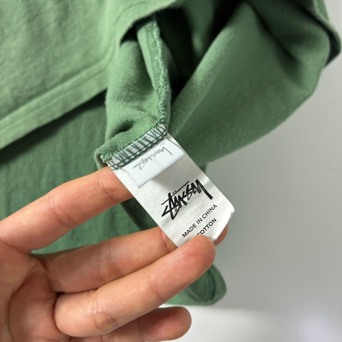 Stussy  스투시 월드투어 카키 반팔 티셔츠  상품이미지6