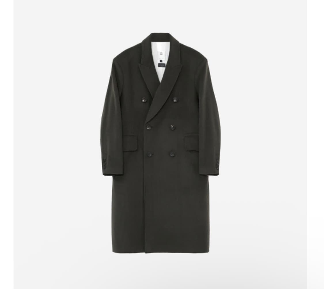 3)폴리테루 더블 브레스티드 코트 2.0 올리브 상품이미지1