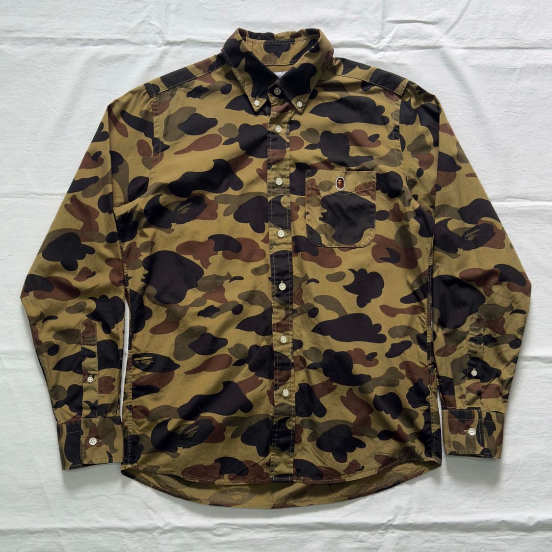 베이프 카모 사루 긴팔 셔츠 상품이미지1