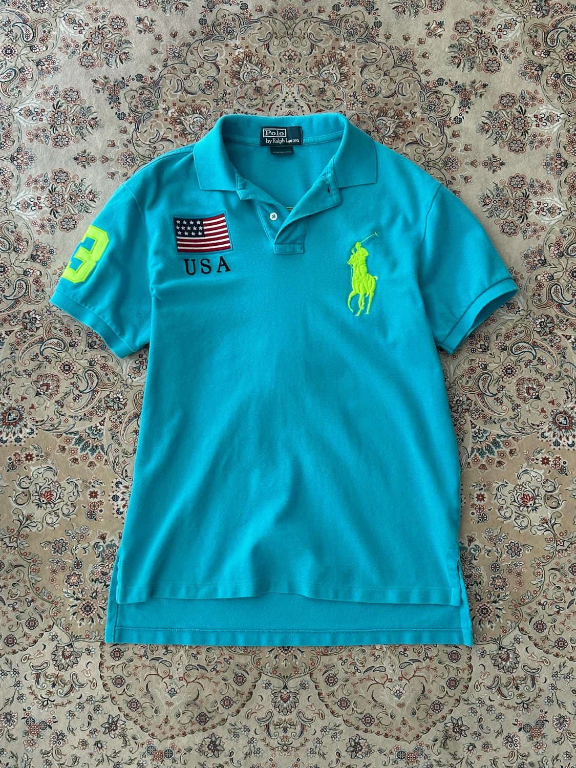 폴로 랄프로렌 USA 성조기 빅포니 카라티셔츠 상품이미지4
