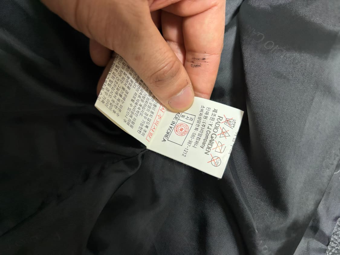 105) 00s 빈티지 카우하이드 소가죽 레더자켓 다크 그레이 상품이미지8