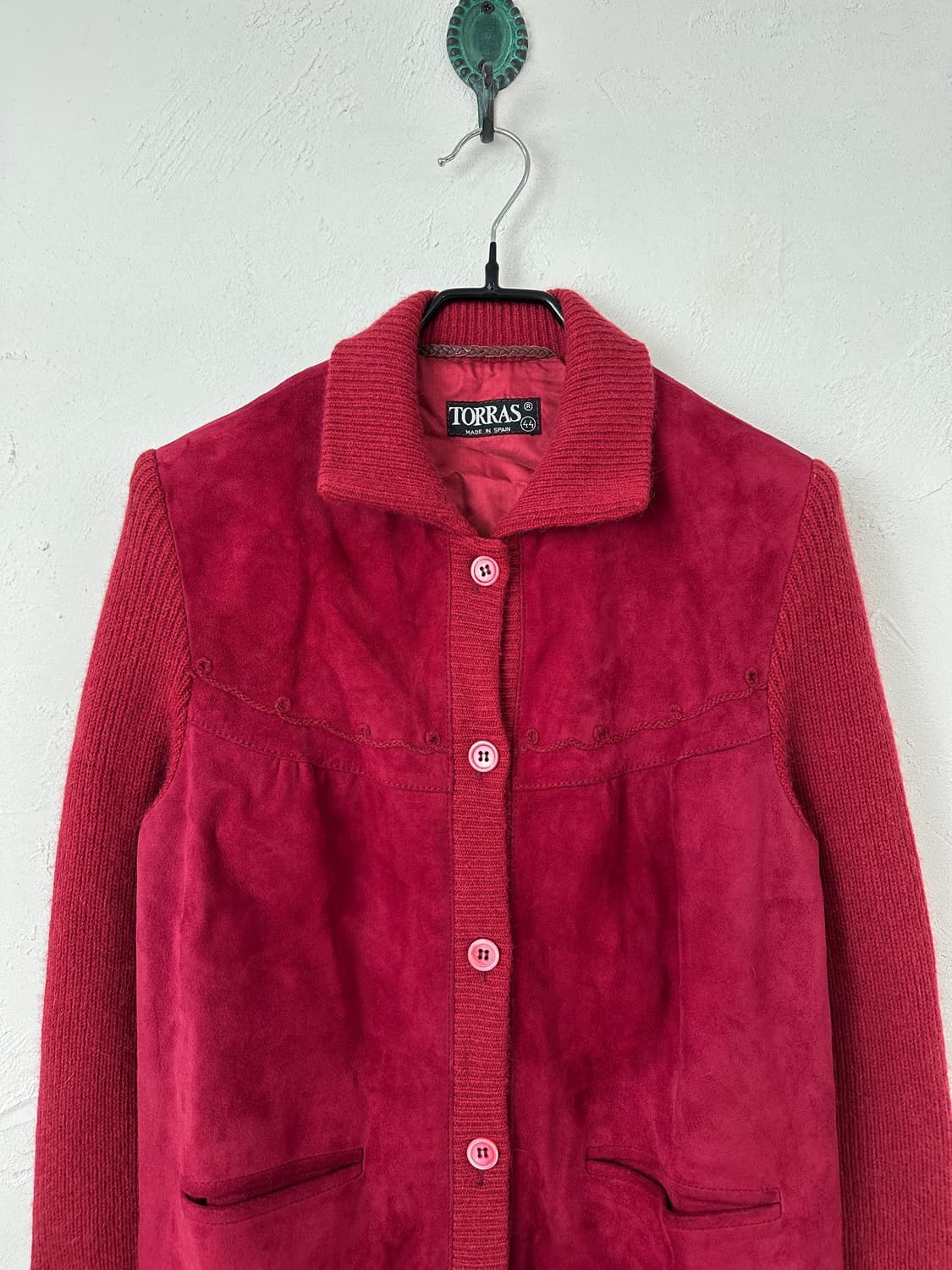 TORRAS 스웨이드 믹스 니트 자켓 (MADE IN SPAIN) 상품이미지2