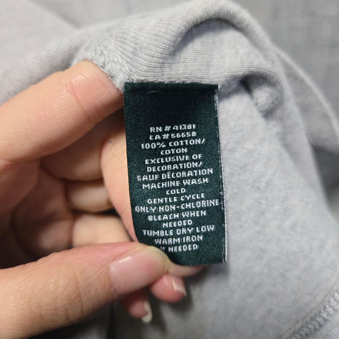 랄프로렌 긴팔 티셔츠 그레이   상품이미지5