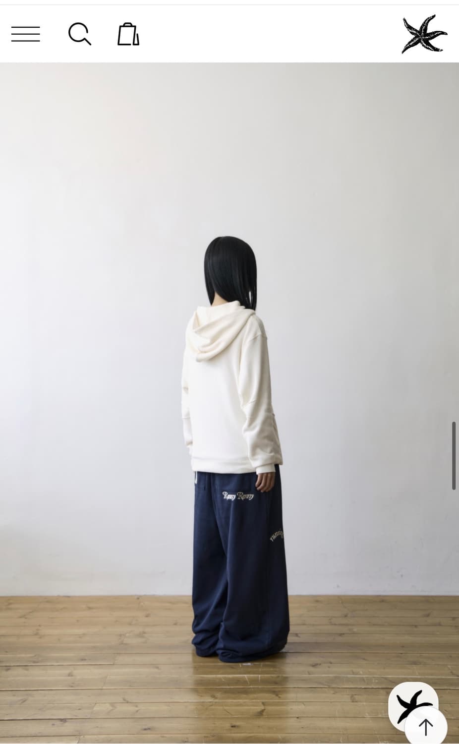 TCM waffle hooded crop jacket (ivory) 상품이미지6