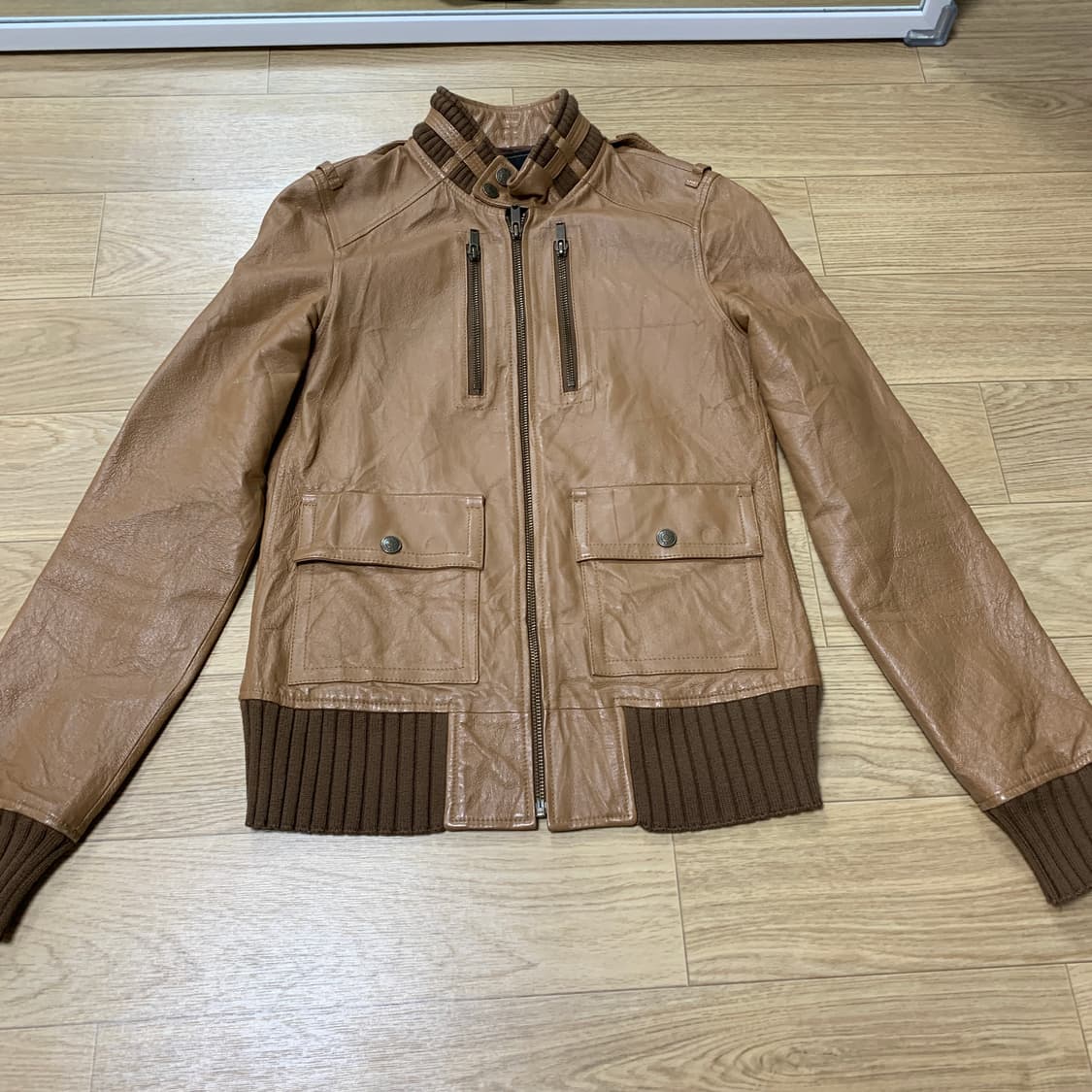 44-55)히스테릭글래머 돈피 가죽자켓 상품이미지1