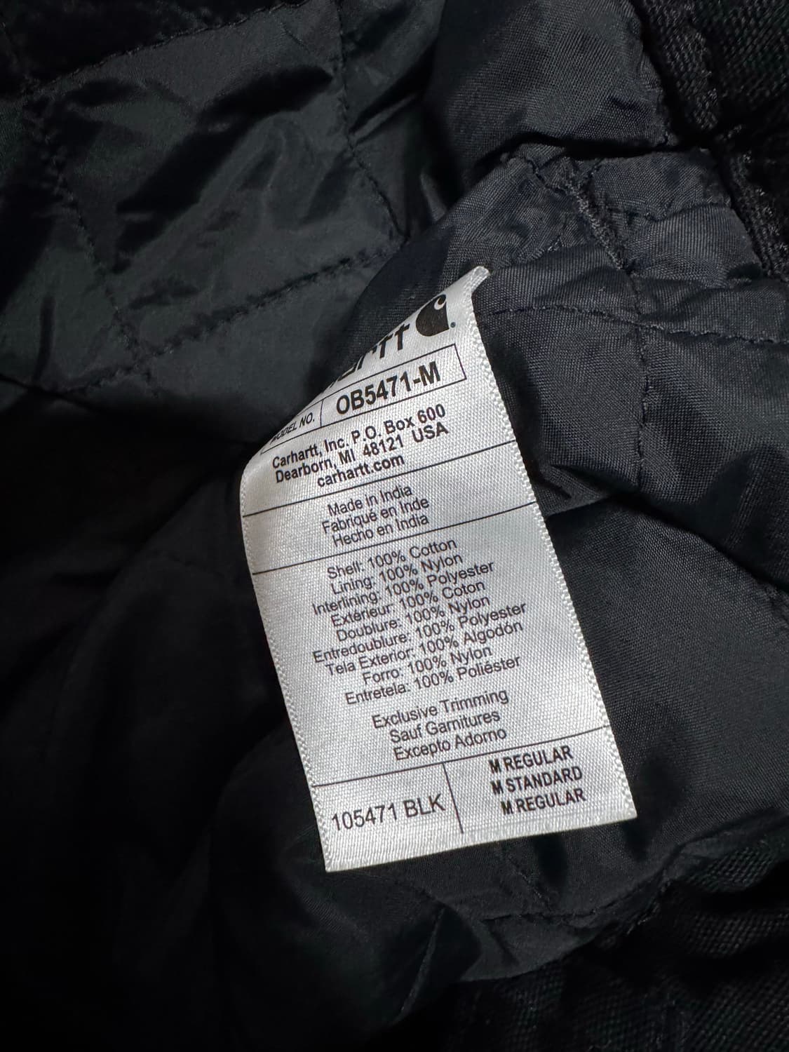 M 칼하트 워시드 덕 인슐레이티드 팬츠 상품이미지9