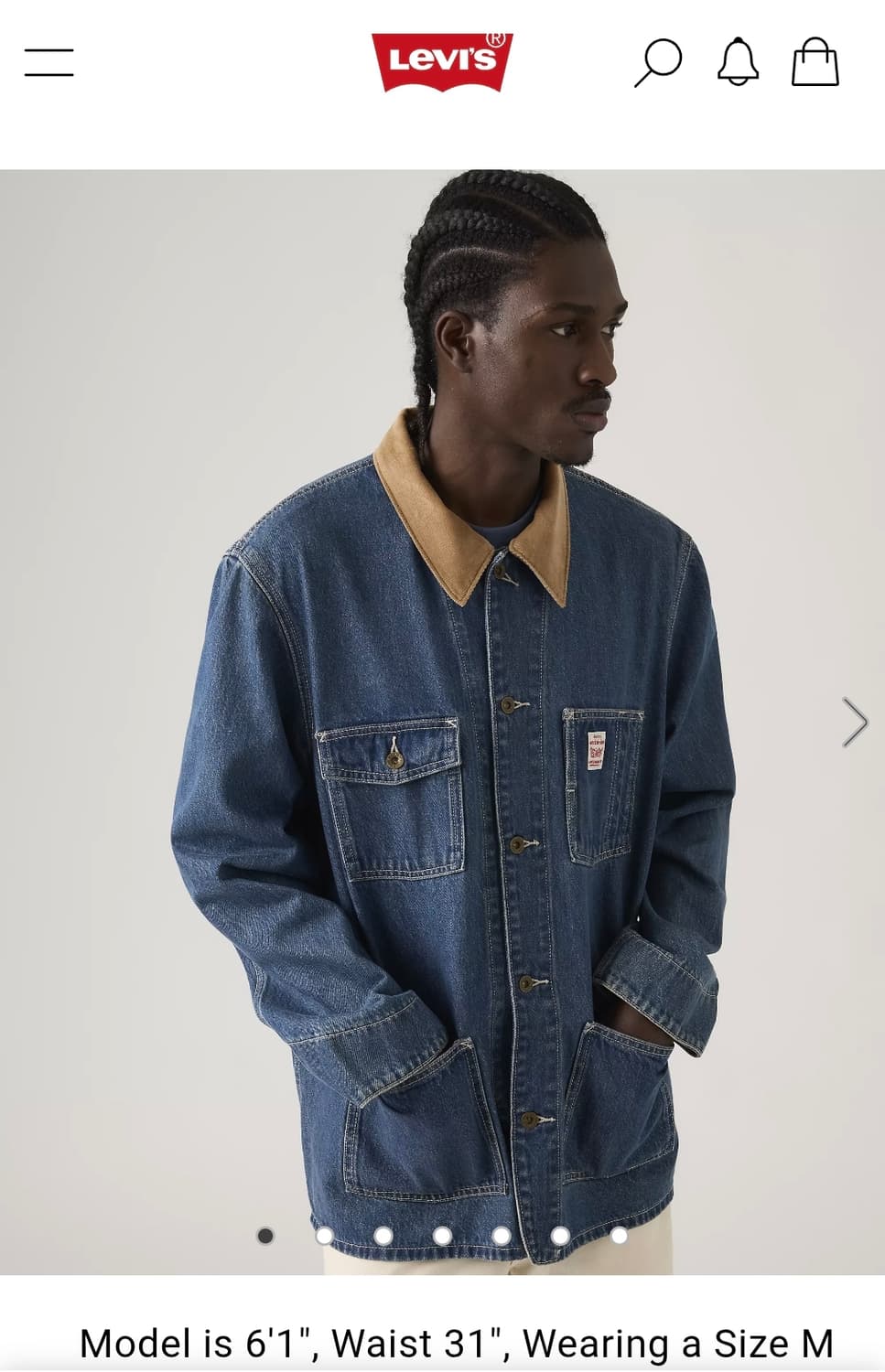 리바이스 데님 초어 자켓 M사이즈 상품이미지1