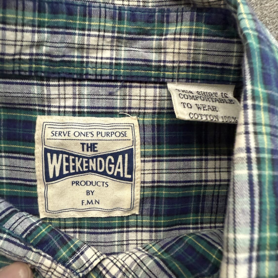 WEEKENDGAL 체크셔츠 상품이미지6