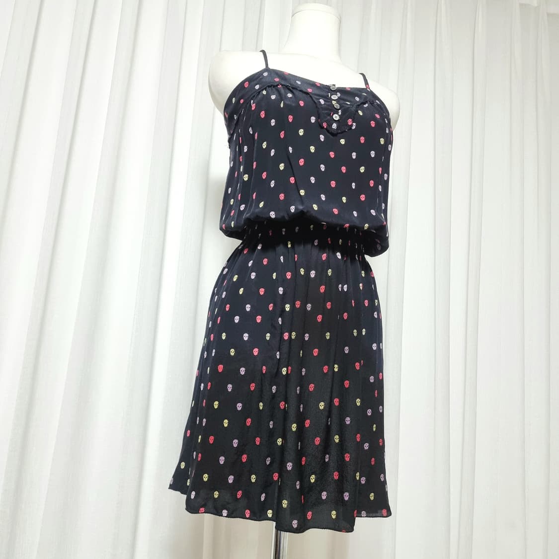 쟈딕앤볼테르 실크30혼방 스컬프패턴 원피스 (44-날씬55) 상태최상 상품이미지4