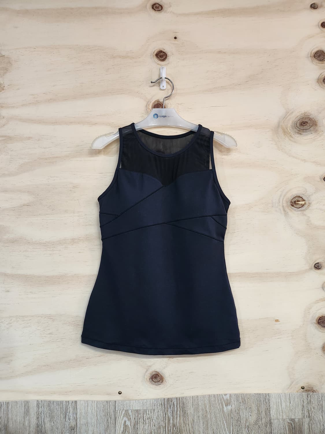 345) 뮬라웨어 메쉬 포인트 민소매 탑 상품이미지1