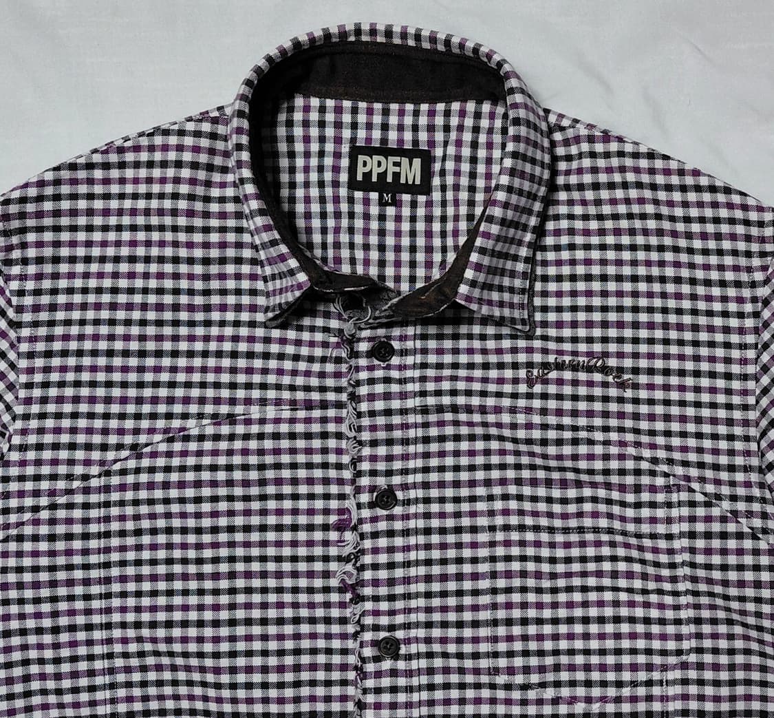 [M] PPFM 아카이브 해체주의 데미지 체크 셔츠 상품이미지2
