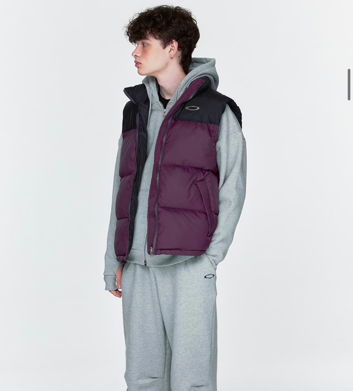 [노이아고] 리버시블 다운 패딩 베스트 (퍼플) 상품이미지3