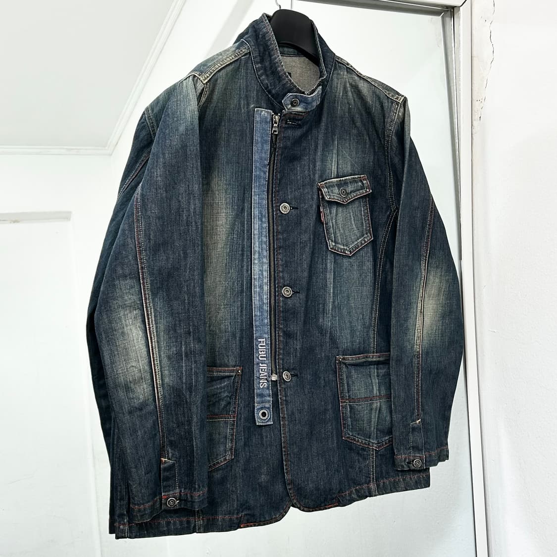 후부 데님 사파리 자켓 상품이미지4