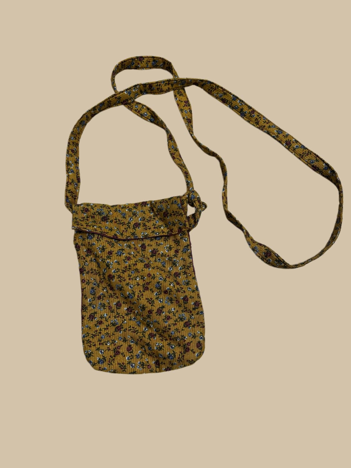 빈티지 히피 모리걸 플라워패턴 미니 크로스백 상품이미지1